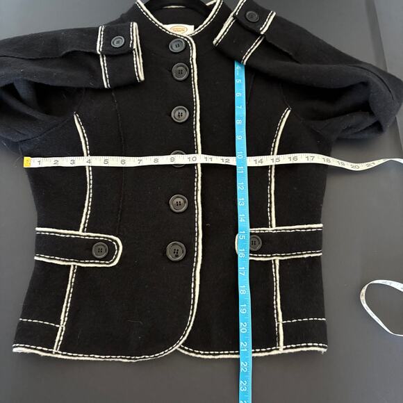 Vintage Talbots Retro Buttons Sm P Jacket
100% Merino Wool Military Coat Preppy - Picture 3 of 7